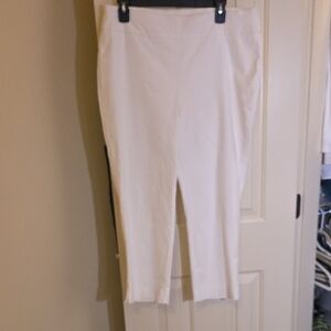 Chico's So Slimming White Crop Pants
